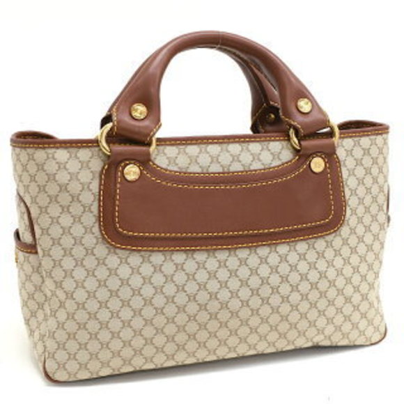 Celine Boogie Bag handbag macadam jacquard leather beige brown - Picture 1 of 8